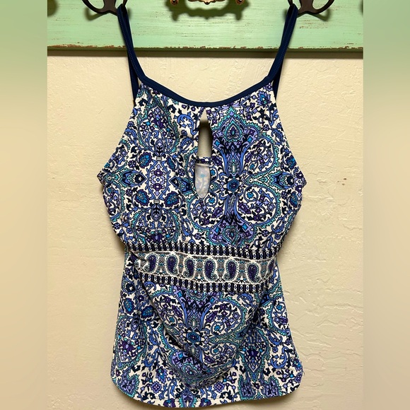 Ellen Tracy Tankini Top - Picture 1 of 4